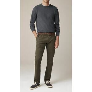 New with Tags J.Crew Men’s Cotton Chino Pants AR885 • 32×34 Brown 484 Slim